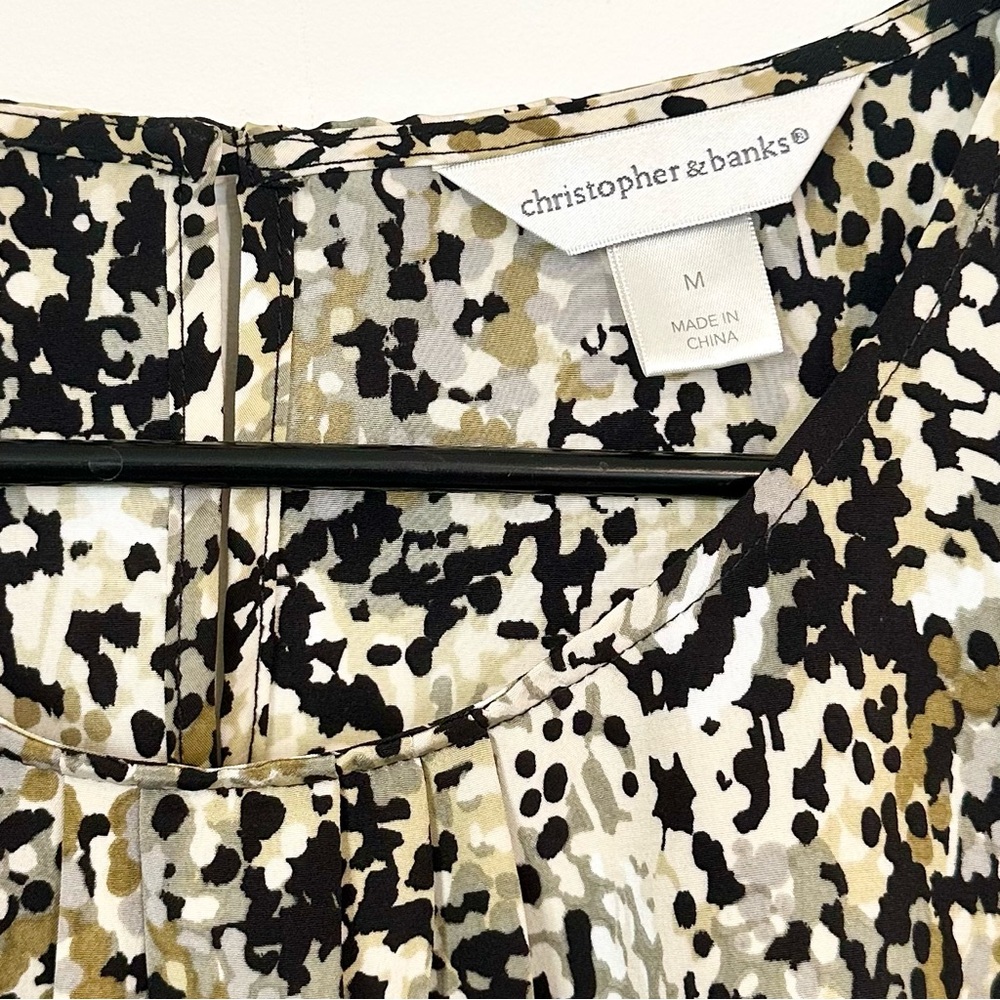 Christopher & Banks Multicolor Sleeveless Blouse - Size: Medium - Picture 2 of 6